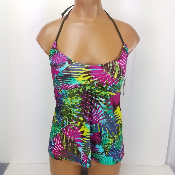 Mossimo Supply Co. Other - NEW Mossimo Swimsuit Floral Tankini Swim Top Small